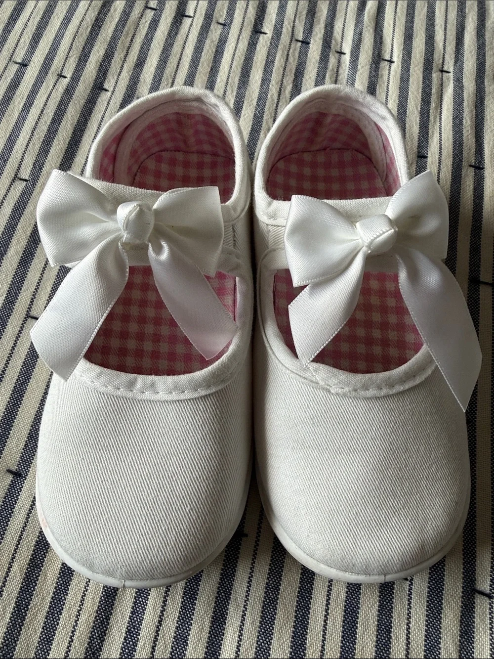 Girls White Bow Mary Jane Shoes